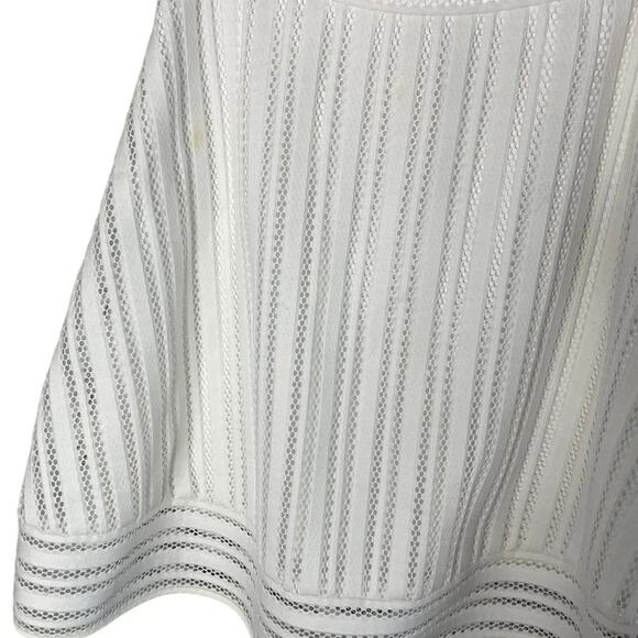 J. Crew Women’s Striped Eyelet Skirt Size 2 in White / Style C6005 - Picture 5 of 7